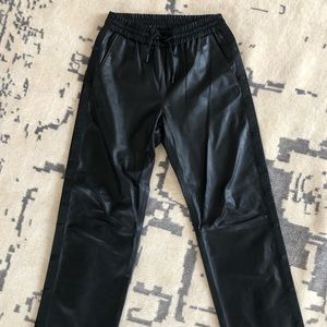 Alexander Wang x H&M Leather snap pants 6 M